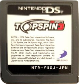 Top Spin 3 - Cart - Front (Japan) - 232x246