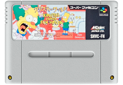 Krusty's Super Fun House - Fanart - Cart - Front (Japan) - 811x560