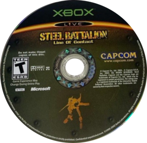 Steel Battalion: Line of Contact - Disc (North America) - 561x543
