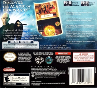 Harry Potter and the Order of the Phoenix - Box - Back (North America) - 1183x1067