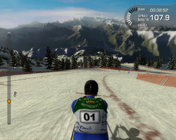 Alpine Ski Racing 2007: Bode Miller vs. Hermann Maier - Screenshot - Gameplay (Europe) - 640x511