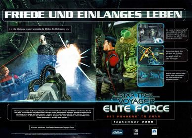 Star Trek: Voyager: Elite Force - Advertisement Flyer - Front (Germany) - 1109x800