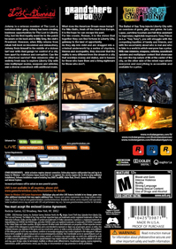 Grand Theft Auto IV: The Complete Edition - Box - Back (North America) - 1063x1500