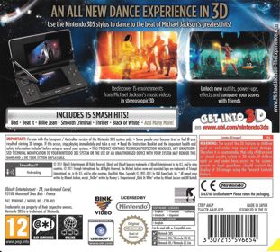 Michael Jackson: The Experience 3D - Box - Back (Europe) - 887x800