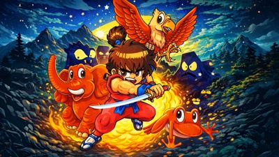 Kaiketsu Yanchamaru 2: Karakuri Land - Fanart - Background (World) - 1920x1080