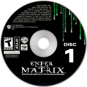 Enter the Matrix - Disc (North America) - 1406x1406