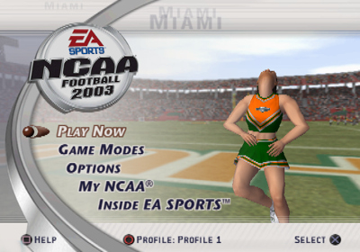 NCAA Football 2003 - Screenshot - Game Select (North America) - 640x448