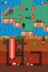 Dig Dug: Digging Strike - Screenshot - Gameplay (World) - 256x384