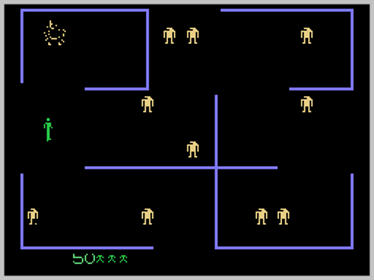 Berzerk - Screenshot - Gameplay (World) - 256x192
