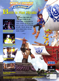 Skies of Arcadia: Legends - Advertisement Flyer - Front (United States) - 1621x2200