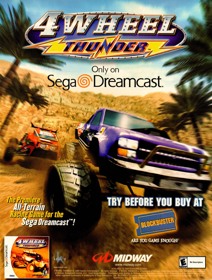 4 Wheel Thunder - Advertisement Flyer - Front (North America) - 1250x1650