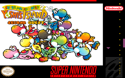 SMW2+2: Second Quest - Fanart - Box - Front (World) - 1130x707