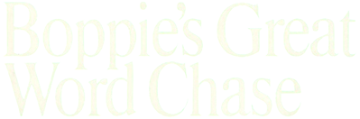 Boppie's Great Word Chase - Clear Logo (North America) - 1214x402