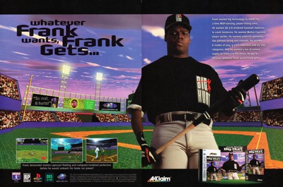 Frank Thomas Big Hurt Baseball - Advertisement Flyer - Front (North America) - 4000x2650