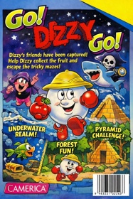 Go! Dizzy Go! - Fanart - Box - Back (North America) - 832x1248