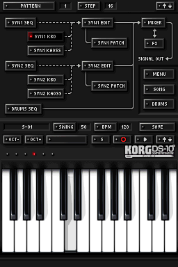 Illustration of Korg DS-10+ Synthesizer Limited Edition