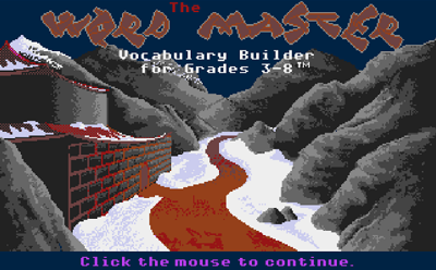 The Word Master - Screenshot - Game Title (World) - 611x379