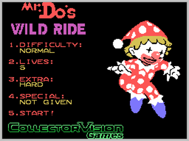 Mr. Do's Wild Ride - Screenshot - Game Select (World) - 256x192