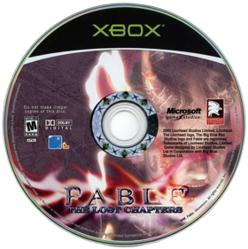 Fable: The Lost Chapters - Fanart - Disc (North America) - 1024x1027