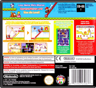 Mario vs. Donkey Kong: Mini-Land Mayhem! - Box - Back - Reconstructed (Germany) - 774x708
