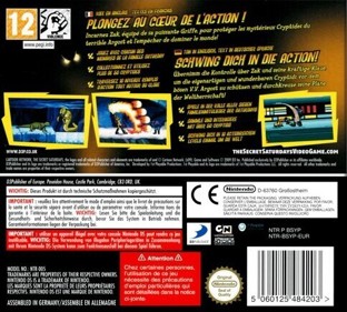 The Secret Saturdays: Beasts of the 5th Sun - Box - Back (Europe) - 483x435