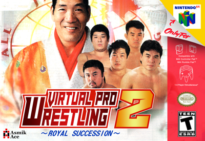 Virtual Pro Wrestling 2: Oudou Keishou - Fanart - Box - Front (United States) - 2000x1375