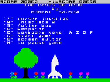 Caves of Doom - Screenshot - Game Select (Europe) - 256x192