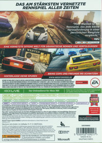Need for Speed: Most Wanted - Box - Back (Germany) - 1200x1691