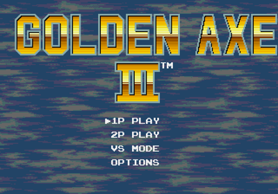 Golden Axe III - Screenshot - Game Select (World) - 640x448