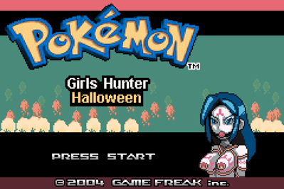 Pokémon Girls Hunter Halloween  - Screenshot - Game Title (World) - 1200x800
