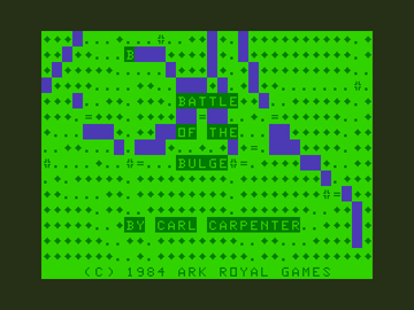 Battle of the Bulge - Screenshot - Game Title (North America) - 320x240