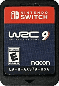 WRC 9: The Official Game - Cart - Front (North America) - 762x1109
