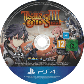 The Legend of Heroes: Trails of Cold Steel III - Disc (World) - 780x782