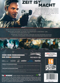 Quantum Break - Box - Back (Germany) - 1200x1644