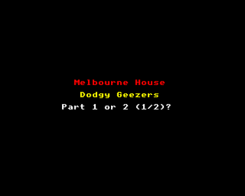 Dodgy Geezers - Screenshot - Game Select (United Kingdom) - 640x512