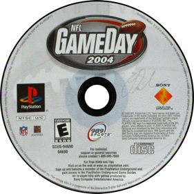 NFL GameDay 2004 - Disc (North America) - 700x700