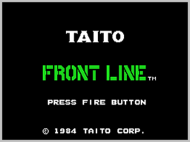 Front Line (SGM) - Screenshot - Game Title (World) - 256x192