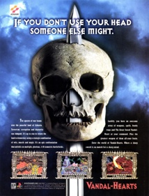 Vandal Hearts - Advertisement Flyer - Front (United States) - 1669x2189