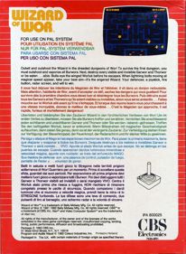 Wizard of Wor - Box - Back (Europe) - 600x818