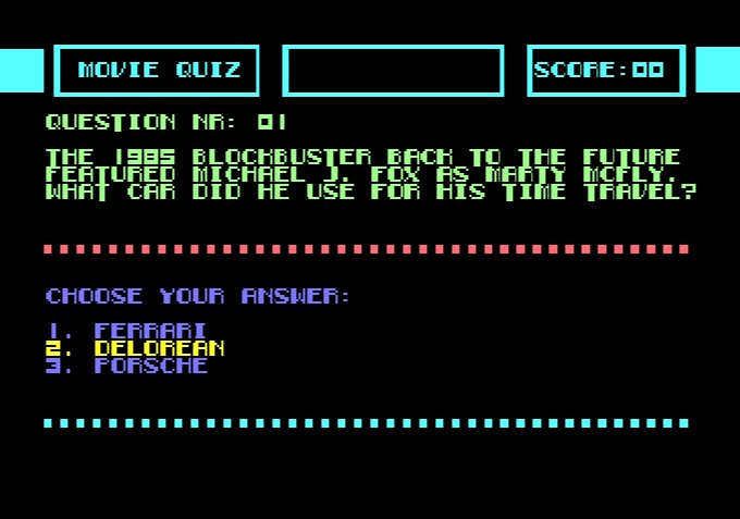 Illustration of Movie Quiz