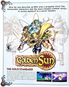 Golden Sun - Advertisement Flyer - Front (North America) - 1120x1420