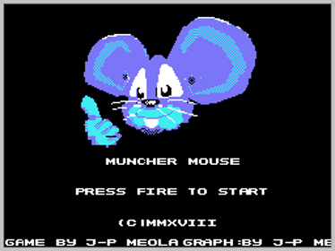 Muncher Mouse - Screenshot - Game Title (World) - 256x192
