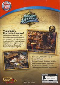 Amazing Adventures: The Caribbean Secret - Box - Back (North America) - 568x800