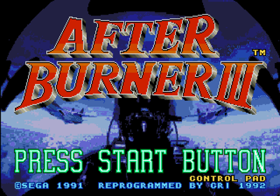 After Burner III - Screenshot - Game Title (Japan) - 640x448
