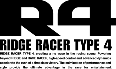 R4: Ridge Racer Type 4 - Clear Logo (North America) - 1363x811
