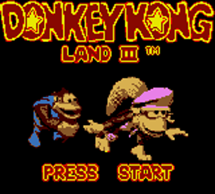 Donkey Kong GB: Dinky Kong & Dixie Kong - Screenshot - Game Title (World) - 160x144