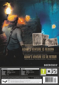 Adam's Venture: Origins - Box - Back (Europe) - 1100x1561