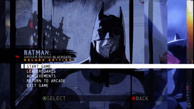 Batman: Arkham Origins Blackgate Deluxe Edition - Screenshot - Game Select (World) - 1280x720