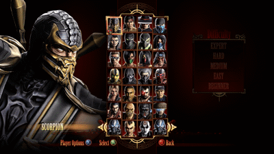 Mortal Kombat: Komplete Edition - Screenshot - Game Select (World) - 1280x720