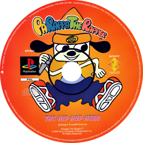 PaRappa the Rapper - Disc (Europe) - 1300x1300